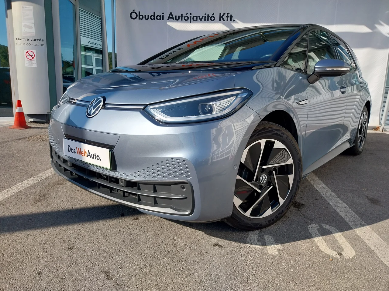 Volkswagen ID.3 150 kW automata évjárat 2023, Stonewashed-kék metá, 59 900 km, Magyarország — fotó 4 / 22
