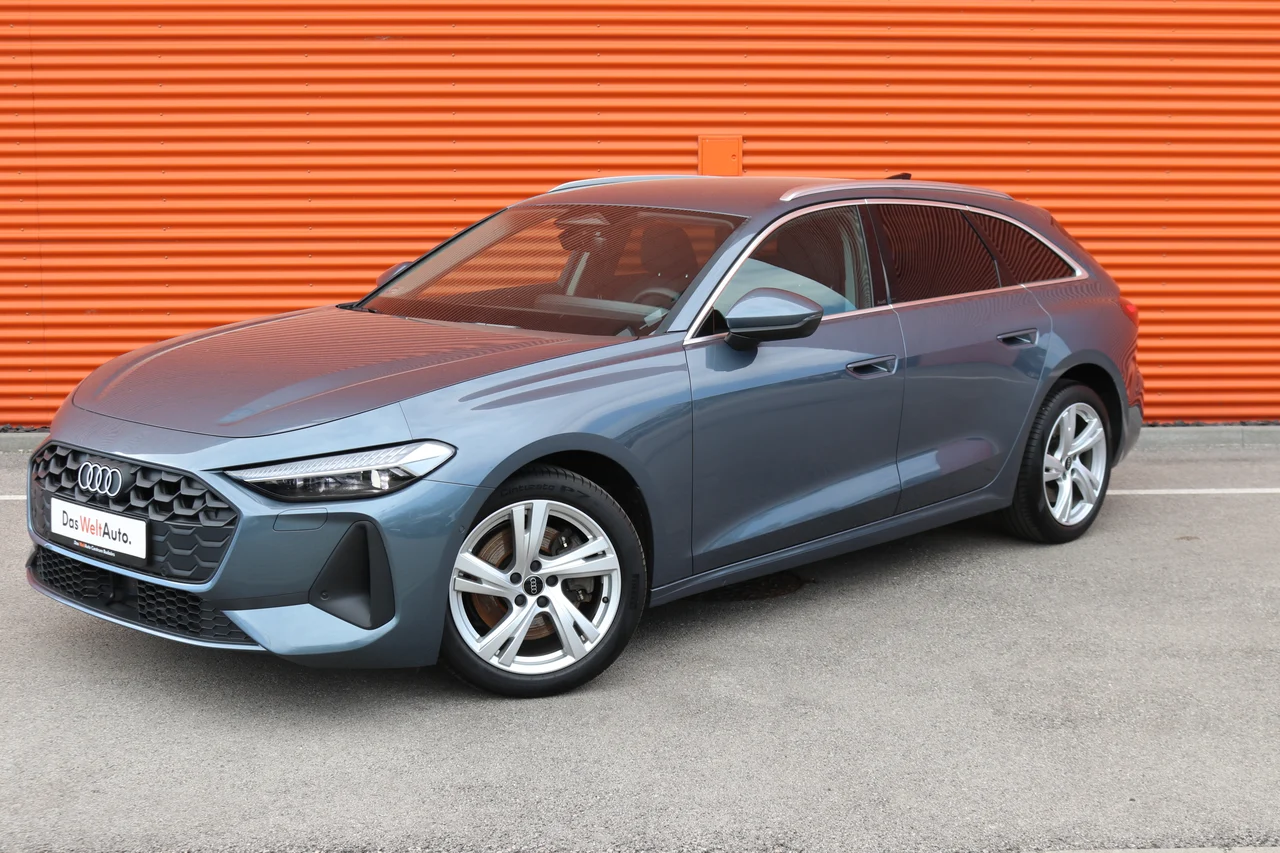 Audi A5 2,0 TDI 150 kW automata évjárat 2025, Horizontkék metál, 30 419 km, Magyarország — fotó 1 | AMOTOR Audi A5 2,0 TDI 150 kW automata évjárat 2025, Horizontkék metál, 30 419 km, Magyarország — fotó 1