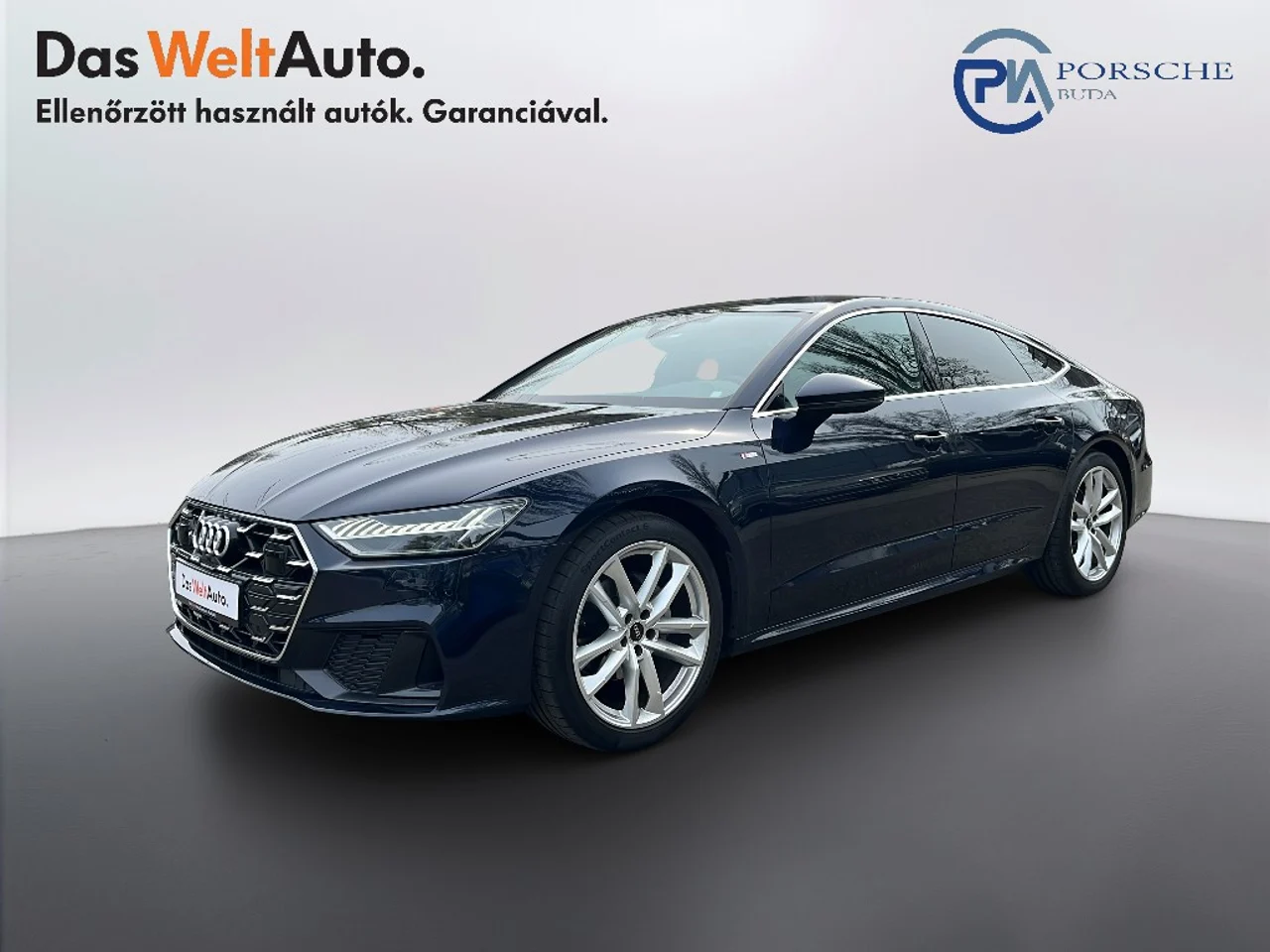Audi A7 4x4 2,0 150 kW TDI automata évjárat 2024, Égboltkék metál, 26 677 km, Magyarország — fotó 1