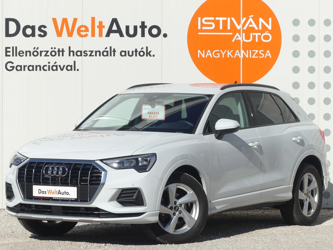 Audi Q3 1,5 110 kW TFSI automata évjárat 2024, Gleccserfehér metál, 26 436 km, Magyarország — fotó 1