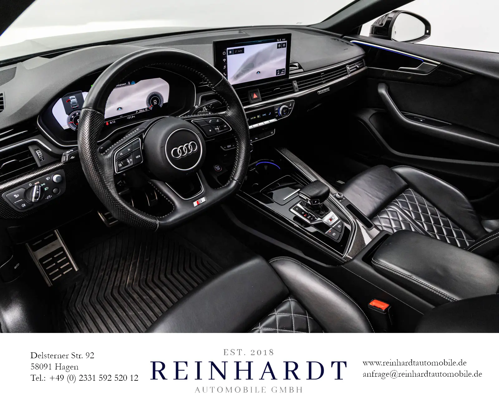 Audi S5 4x4 3,0 255 kW TDi automata évjárat 2020, fekete, 102 953 km, Németország — fotó 13 / 29