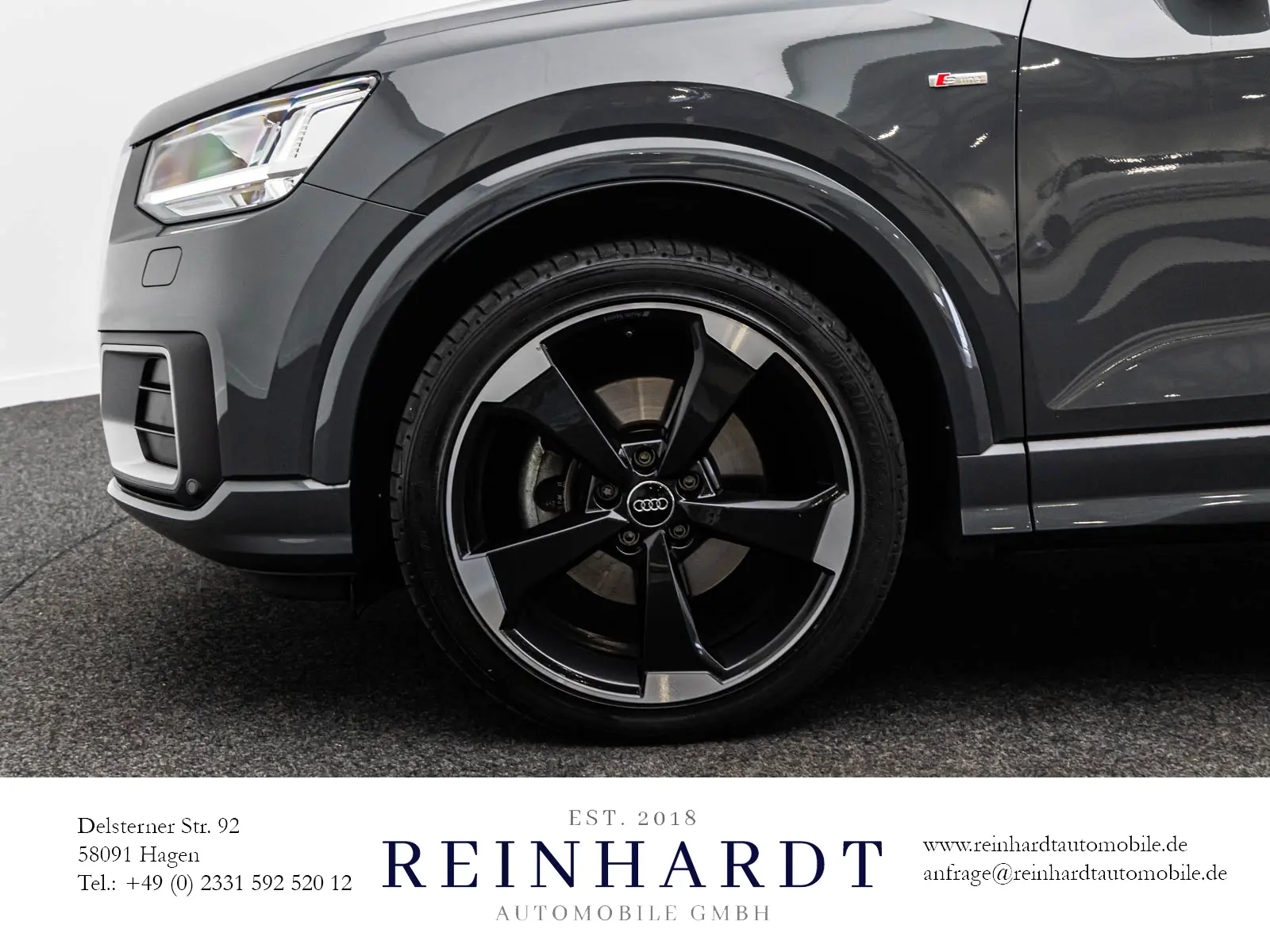 Audi Q2 4x4 2,0 140 kW 2.0TFSi automata évjárat 2017, szürke, 23 903 km, Németország — fotó 10 / 26